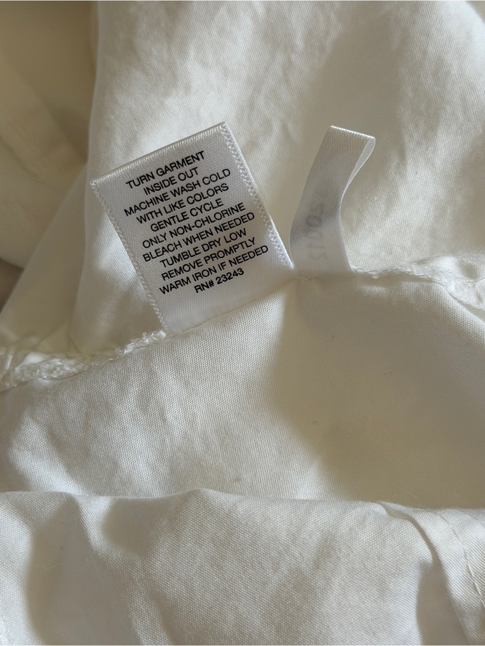 New York & Company White Tailored Button-Down Shirt - Picture 5 of 6